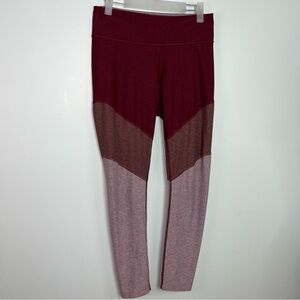Outdoor Voices Colorblock Leggings Mesh - Burgundy Pink Light Pink Women’s M